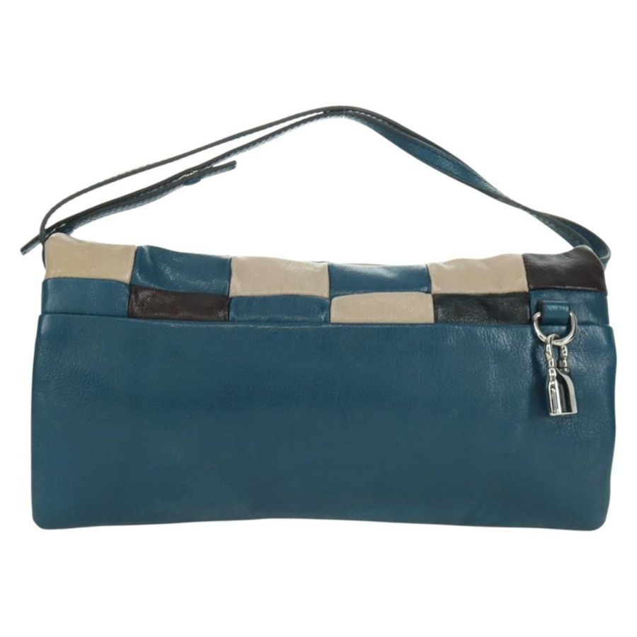 【日本直送】CELINE 皮革多色銀色單肩包 Auth 173632V-1
