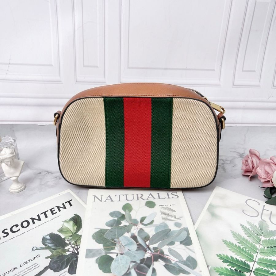 Gucci 紅綠條紋相機包98新配件塵袋24*7*14-6