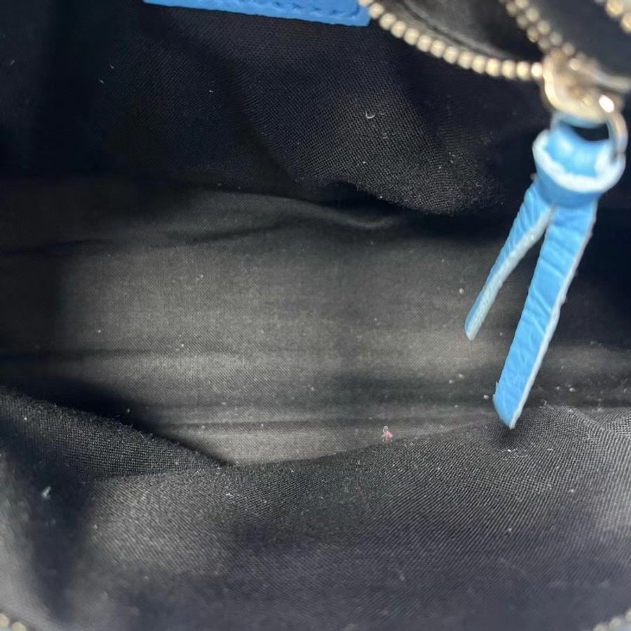 balenciaga 機車包 銀藍色logo肩帶23.5*15*9cm 98新配件肩帶 塵袋 鏡子-2