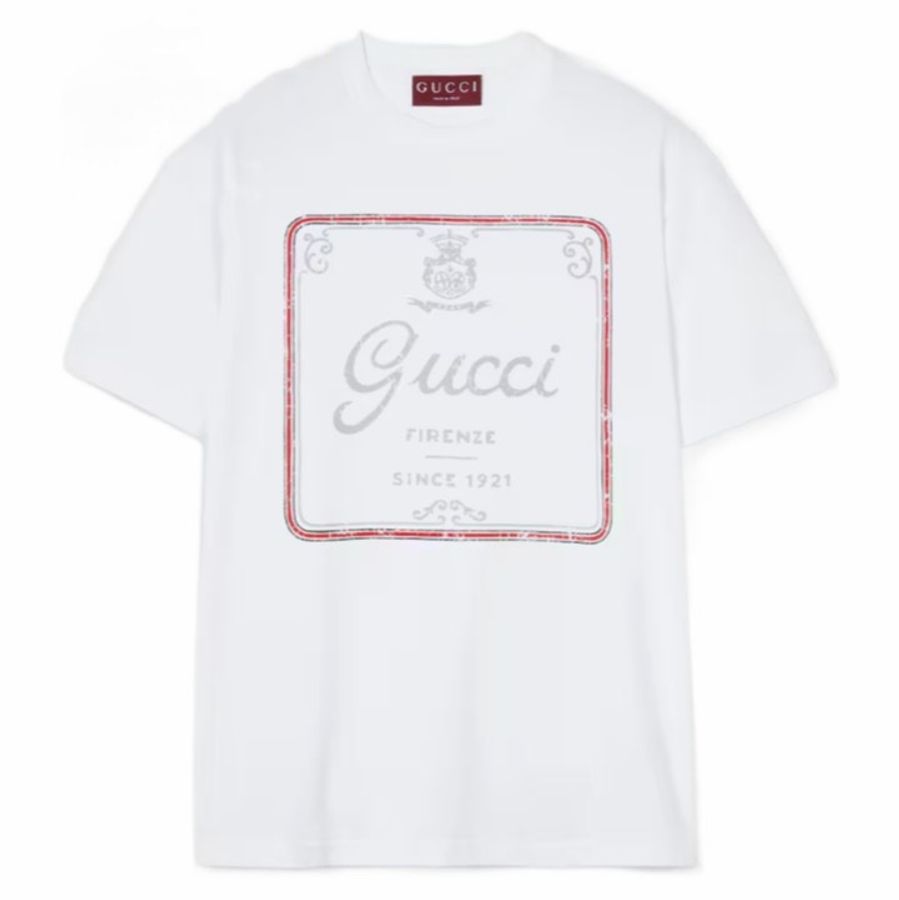 Gucci 男士 印花針織T恤4XL XS S M L XL XXL XXXL碼-0