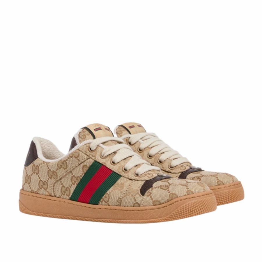 Gucci 女士 Screener 運動鞋34 35 36 36.5 37 37.5 38 38.5 39 39.5 40 41 42碼-0