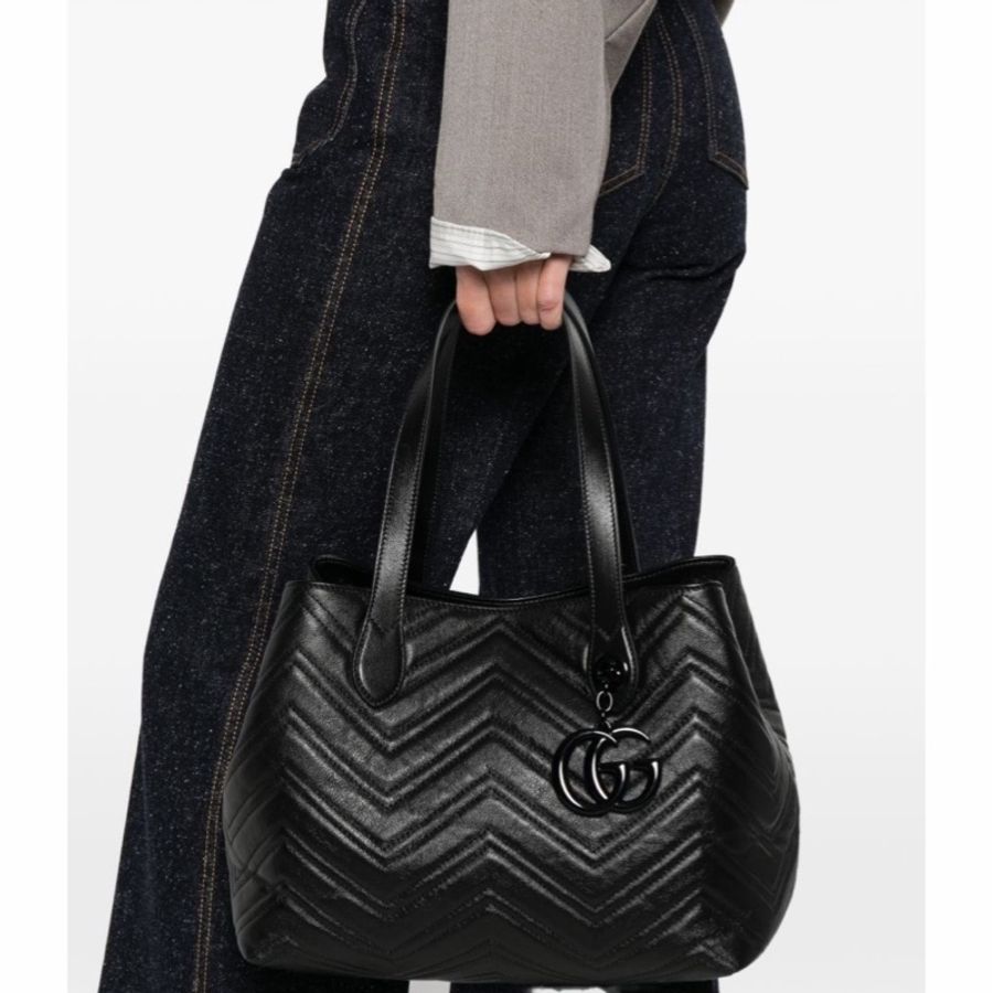 Gucci 女士 GG Marmont 中號單肩包均碼碼中號、30cm*18cm*23cm-4