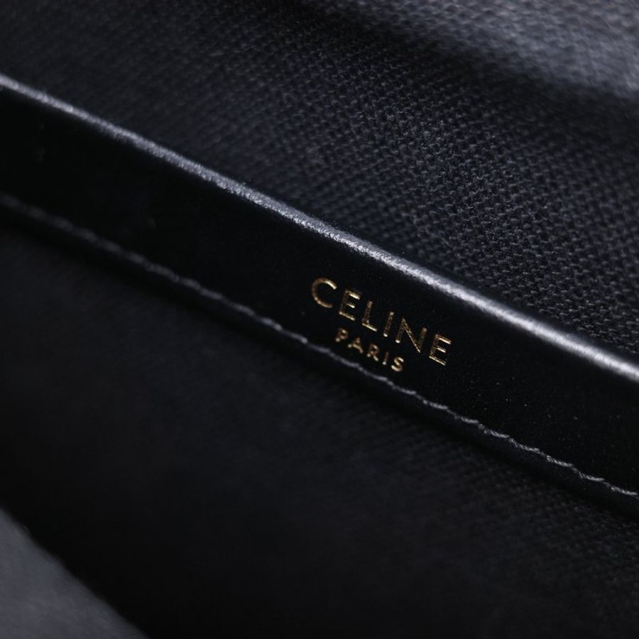 Celine 思琳 Cabas Thais 經典黑白條紋 小型 肩背包 手提包 托特包-15