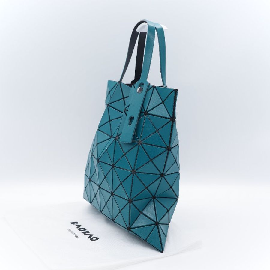 Issey Miyake 三宅一生 Bao Bao Lucent 經典幾何 6x6 綠色 PVC 托特包-2