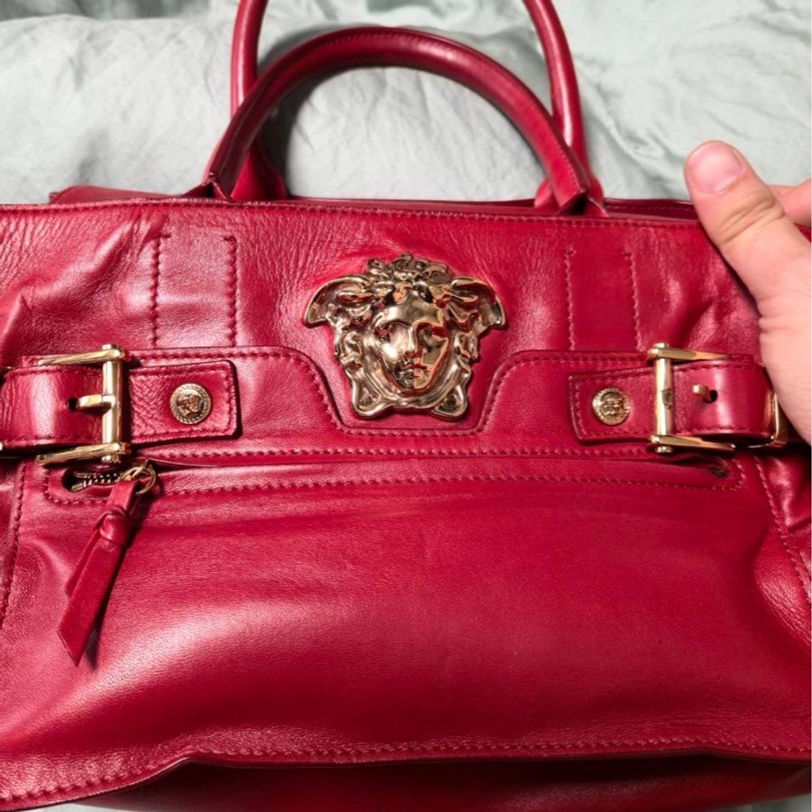 斷捨離急售!!VERSACE 凡賽斯 Palazzo 梅杜莎LOGO 2way 托特包-3