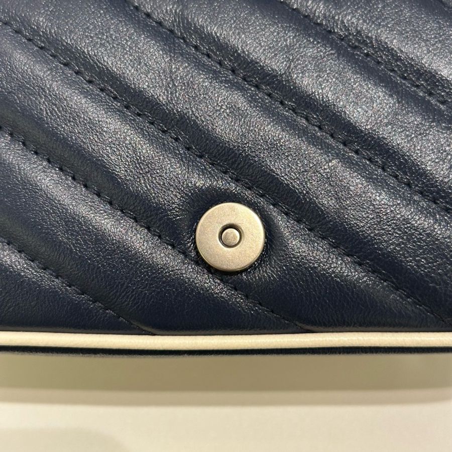 TW4761 Gucci 古馳 迷你經典款 藍色拼白色 GG Marmont Crossbody Bag Blue/White x PHW-19
