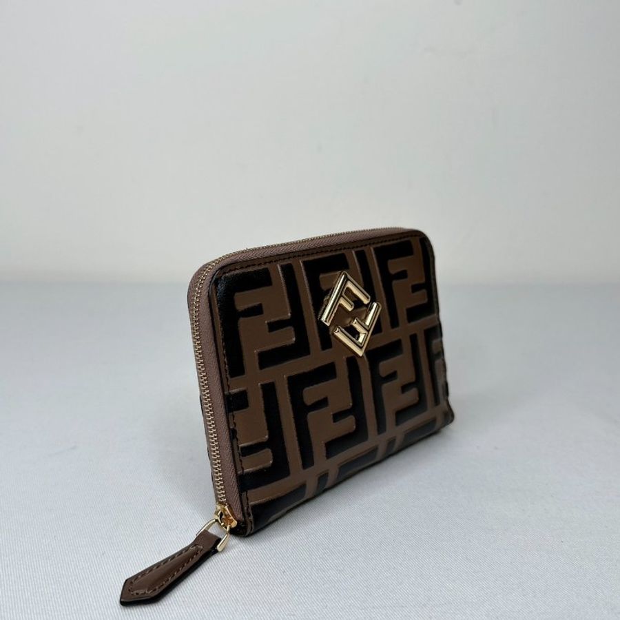 FENDI 全新FF Diamonds拉鍊短夾-3