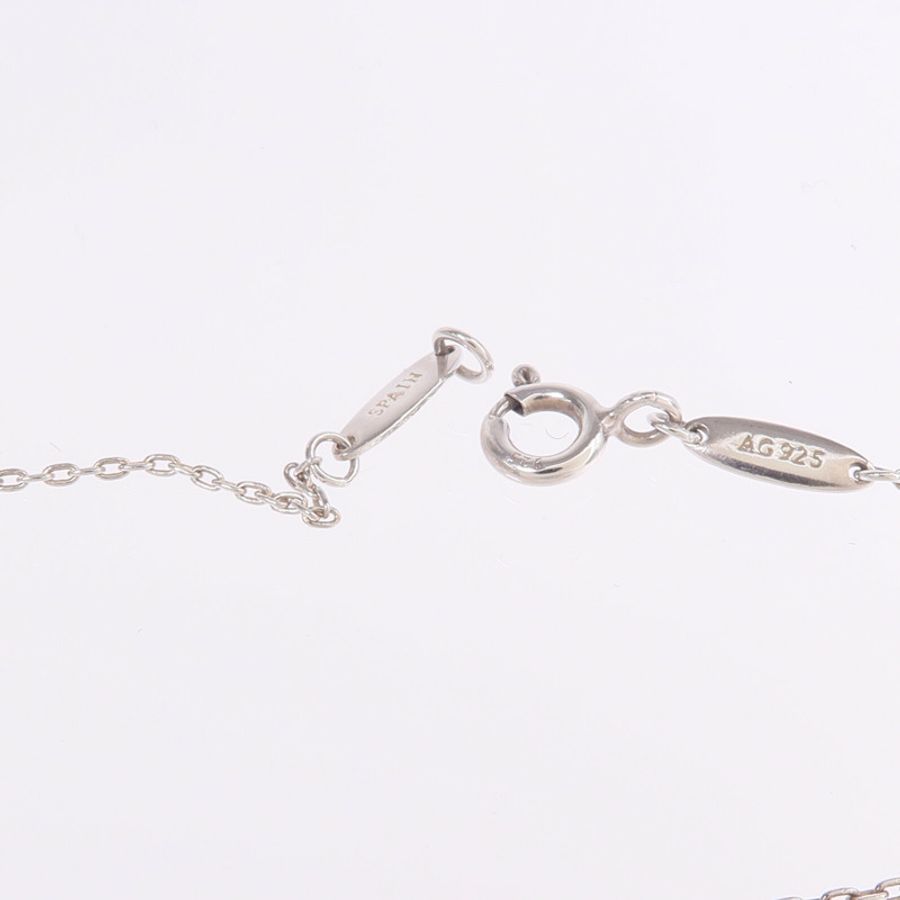 TIFFANY&CO 925純銀Elsa Peretti Open Heart Necklace項鍊-5