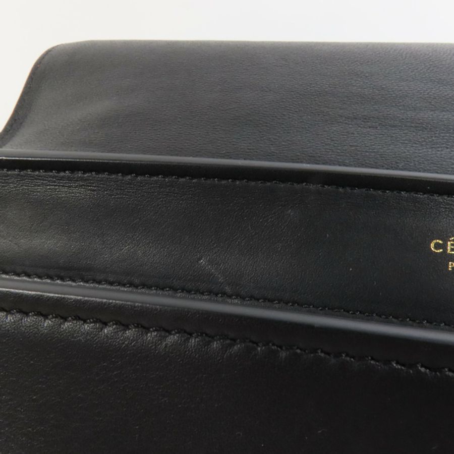 CELINE 牛皮皮革/麂皮皮革Trapeze金扣手挽肩背兩用袋-15