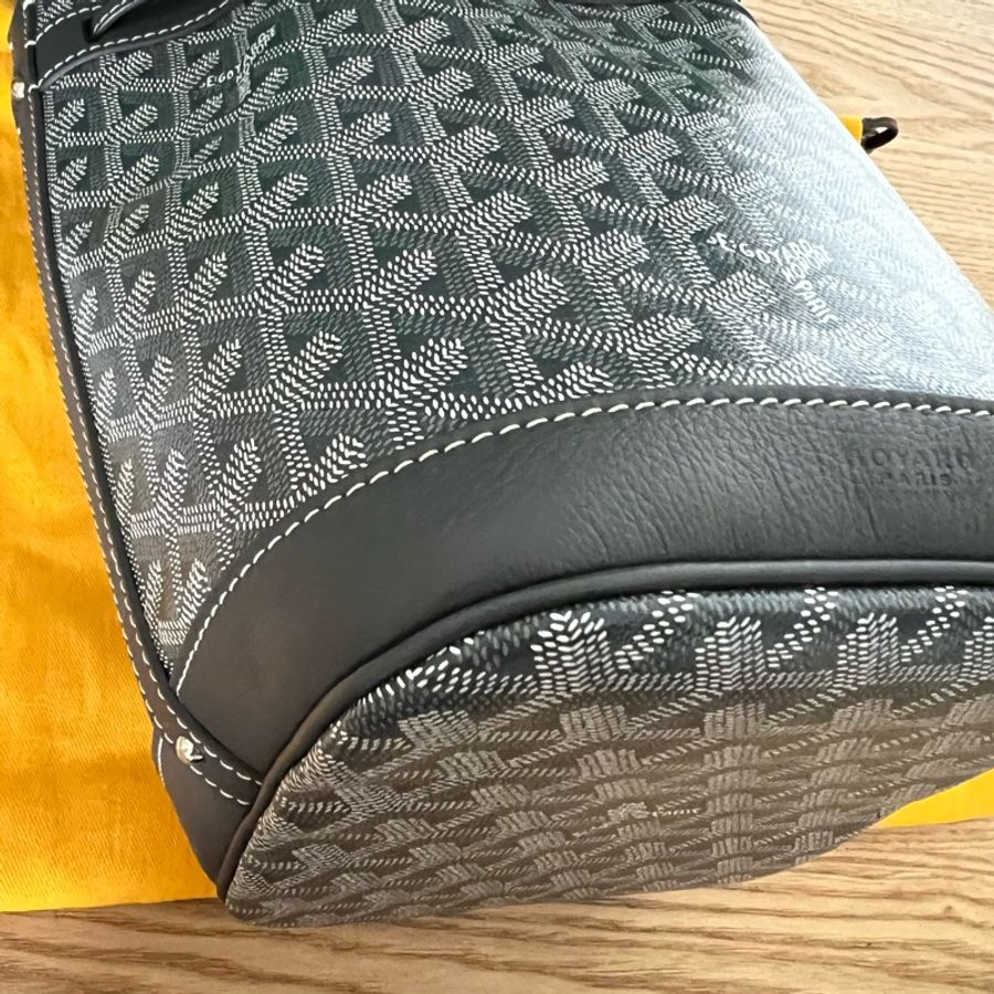 ⭐️全套齊⭐️有單⭐️Goyard Bag Petit Flot Bucket Bag 灰色水桶袋-2