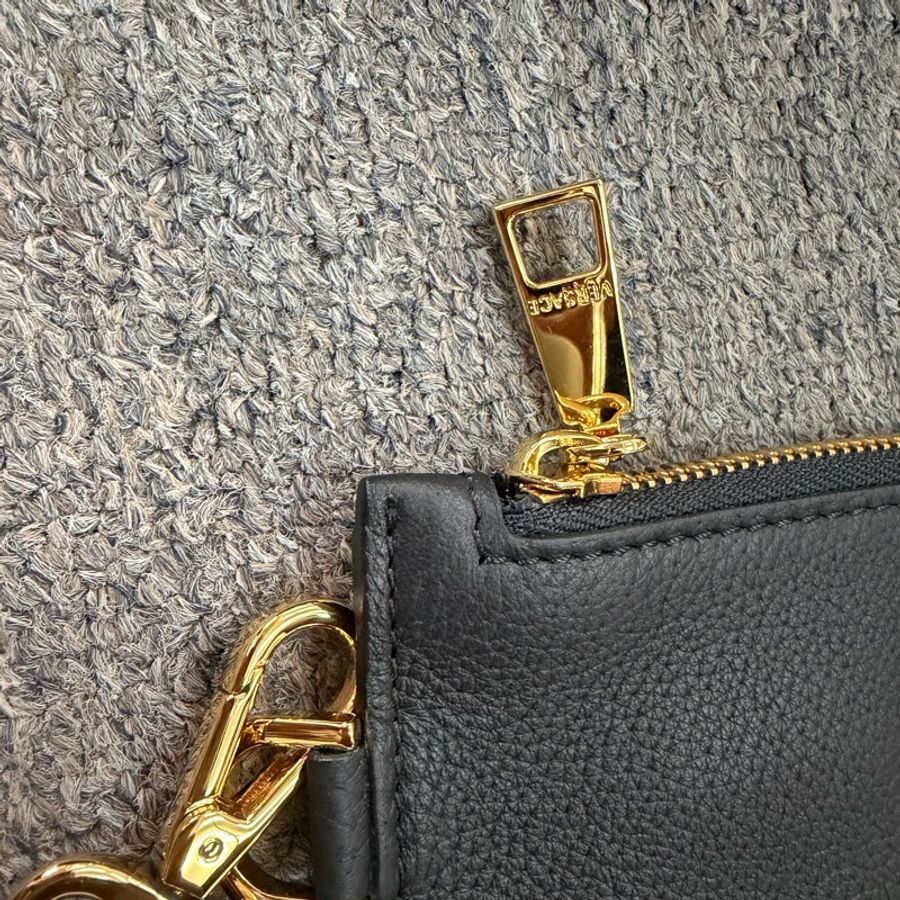 Versace 皮革手包 26x16cm-3