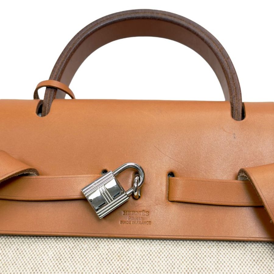 HERMES 中古 Herbag 背包 框C刻-9