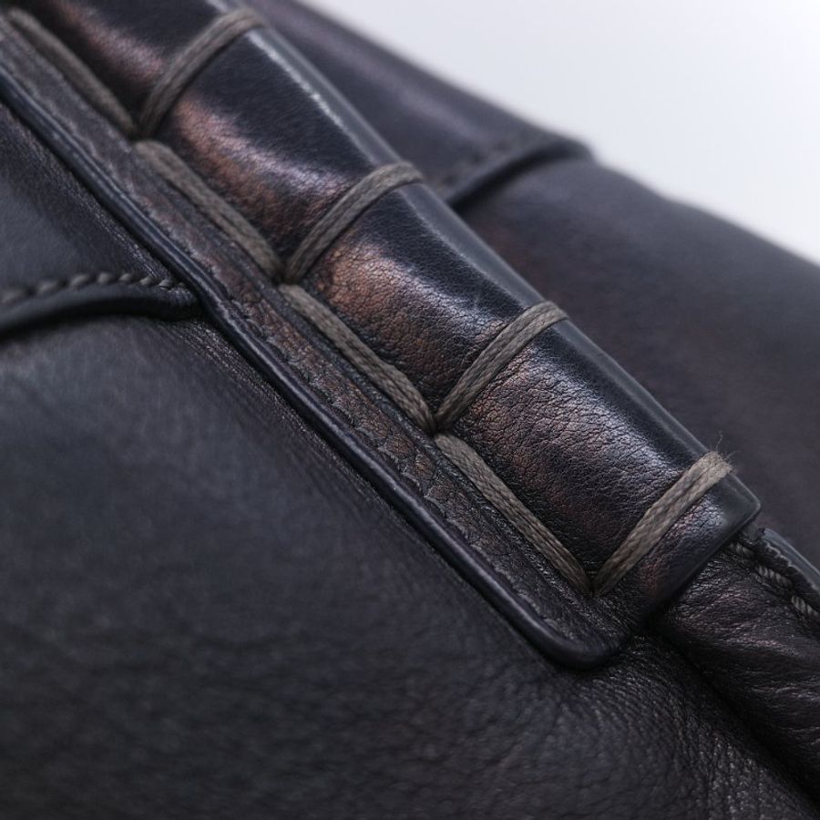 Tod's 托德斯 Shopping Media 黑色小牛皮手提包 肩背包 托特包 購物包-13