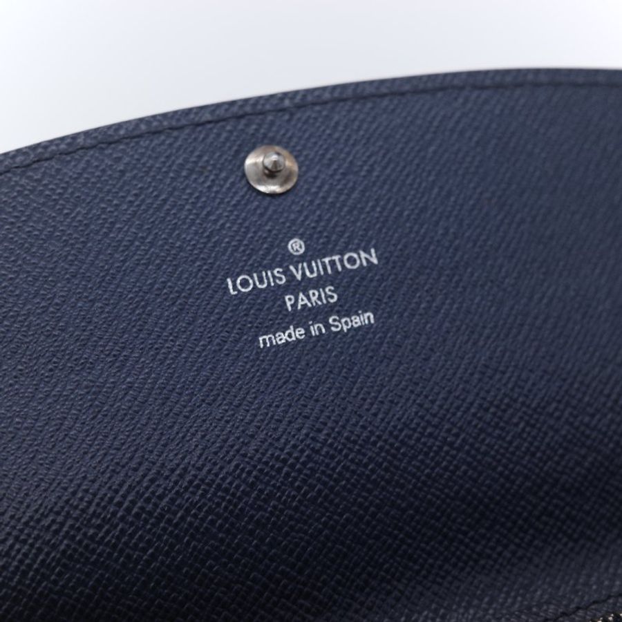 Louis Vuitton 路易威登 Emilie 靛藍色 Epi 水波紋 牛皮 長夾 錢包-15