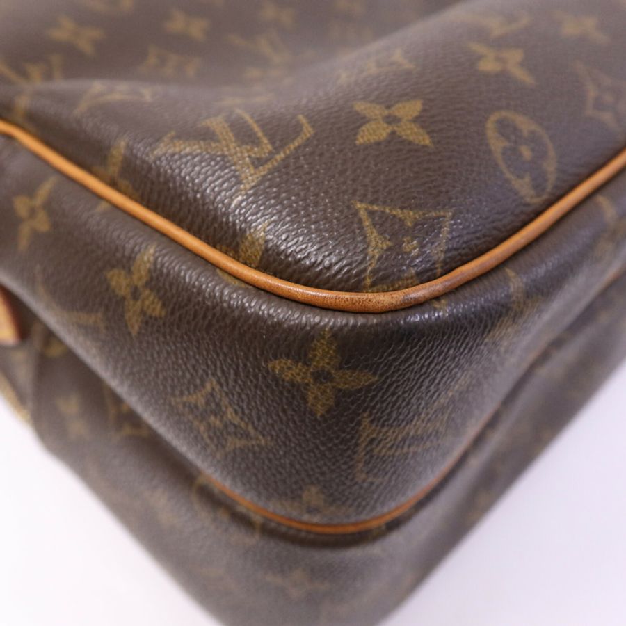 LOUIS VUITTON Monogram Reporter GM金扣肩背袋-13