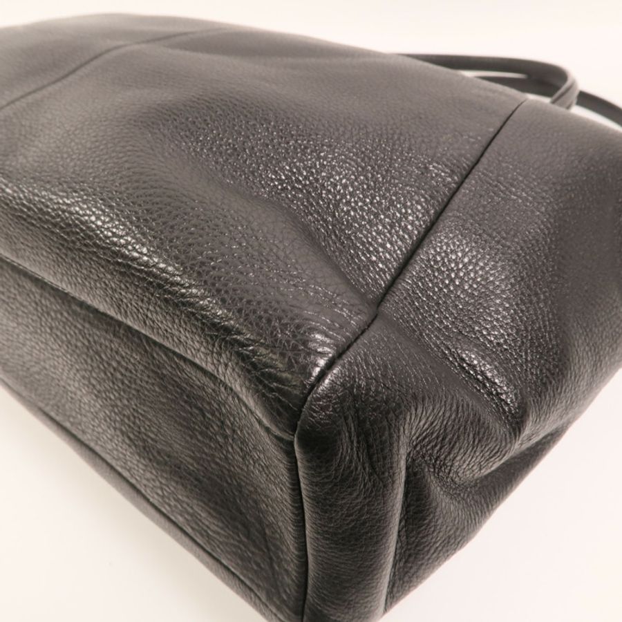 COACH 牛皮皮革Shoulder Bag金扣手挽肩背兩用袋-10