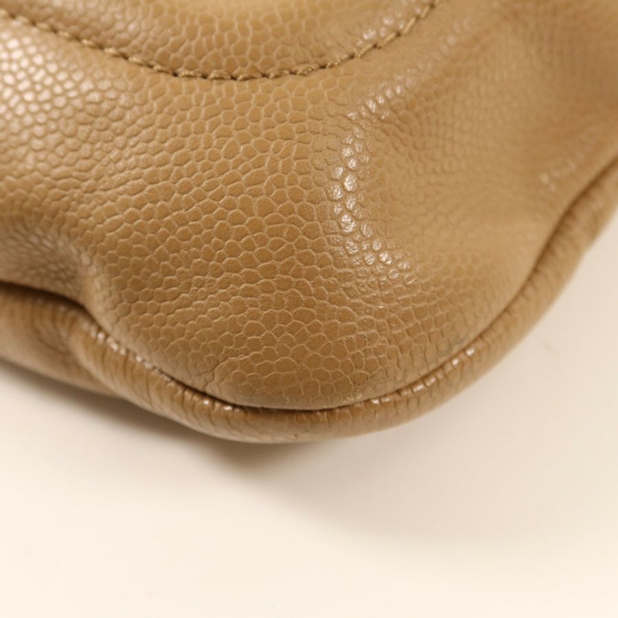 CHANEL 牛皮皮革Shoulder Bag銀扣鏈帶肩背袋-12