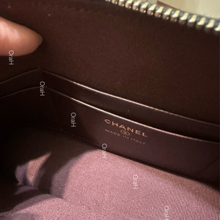 售出🧡CHANEL 香奈兒24s大貝殼包 荔枝牛皮 黑金 20*12*5cm-7