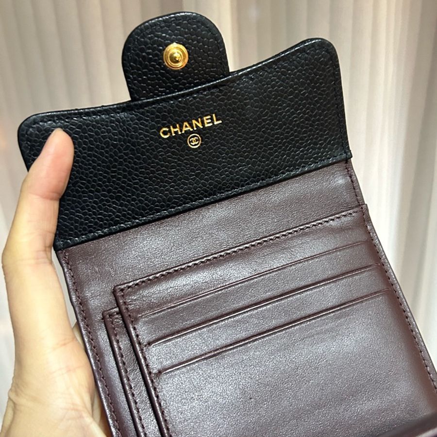 99新閑置品Chanel 香奈兒 三折卡包錢包-3
