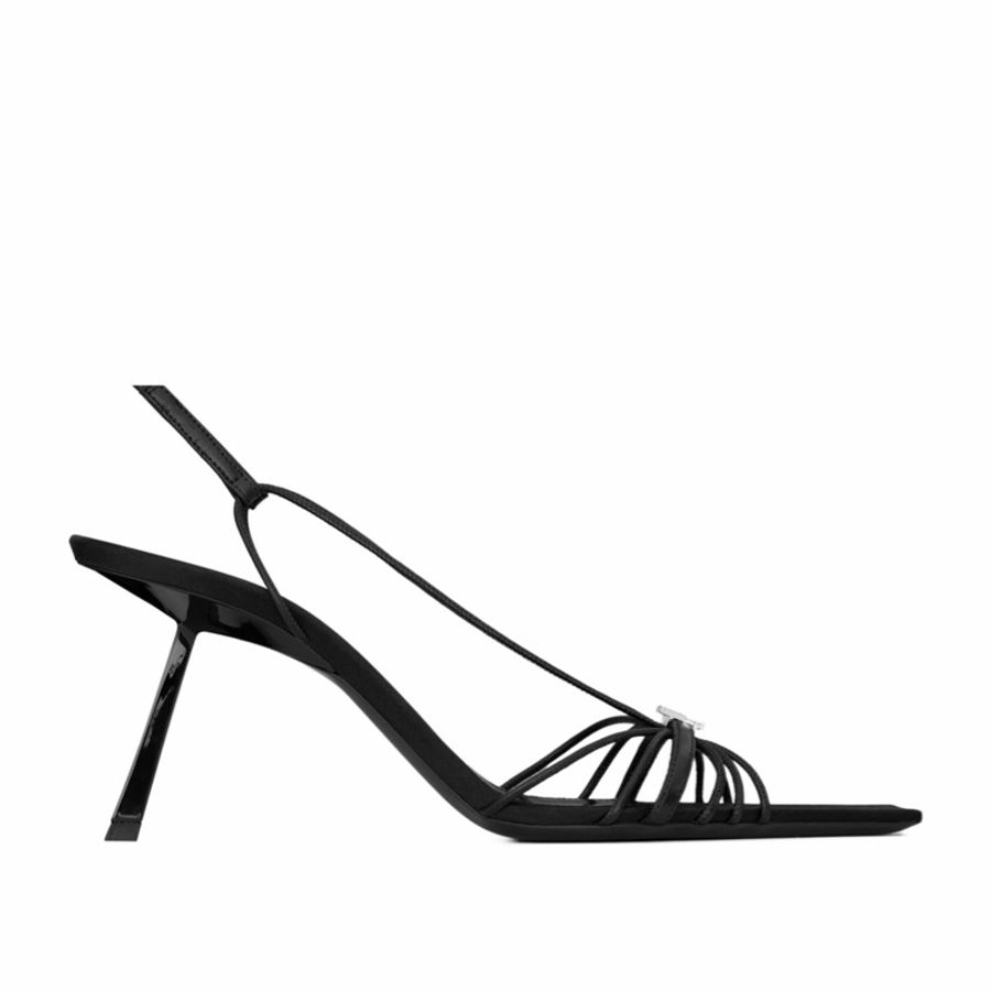 Saint Laurent 女士 JERRY露跟高跟涼鞋35 35.5 36 36.5 37 37.5 38 38.5 39 39.5 40 41 42碼跟高: 8cm-3
