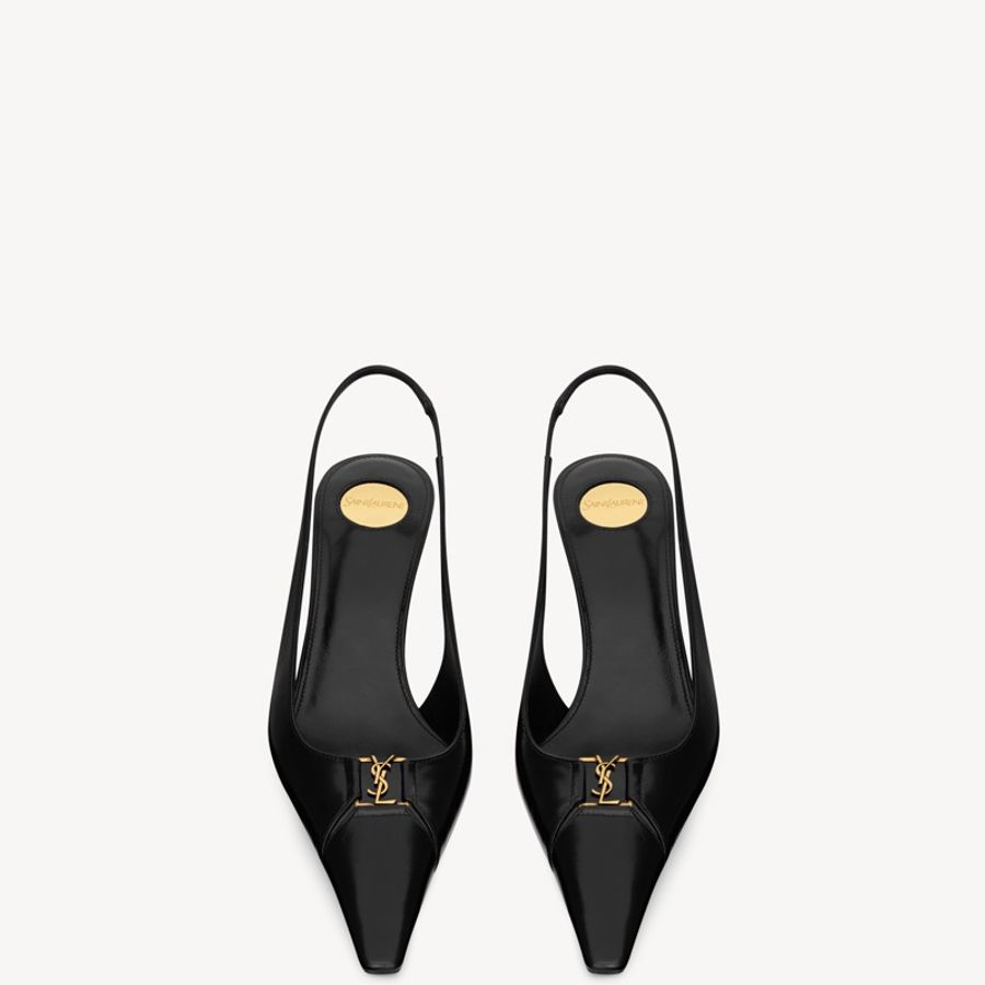 Saint Laurent 女士 BABYLONE BRETEUIL 露跟高跟鞋35 36 36.5 37 37.5 38 38.5 39 39.5 40 40.5 41 42碼跟高: 7.5cm-3