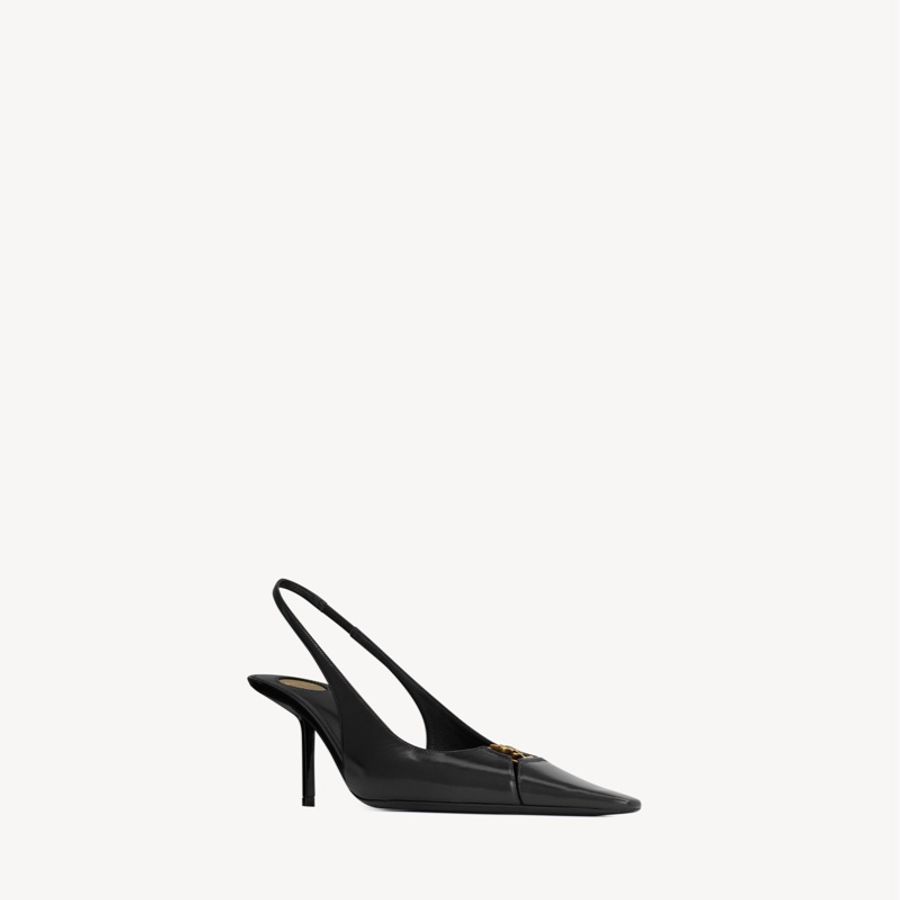 Saint Laurent 女士 BABYLONE BRETEUIL 露跟高跟鞋35 36 36.5 37 37.5 38 38.5 39 39.5 40 40.5 41 42碼跟高: 7.5cm-4