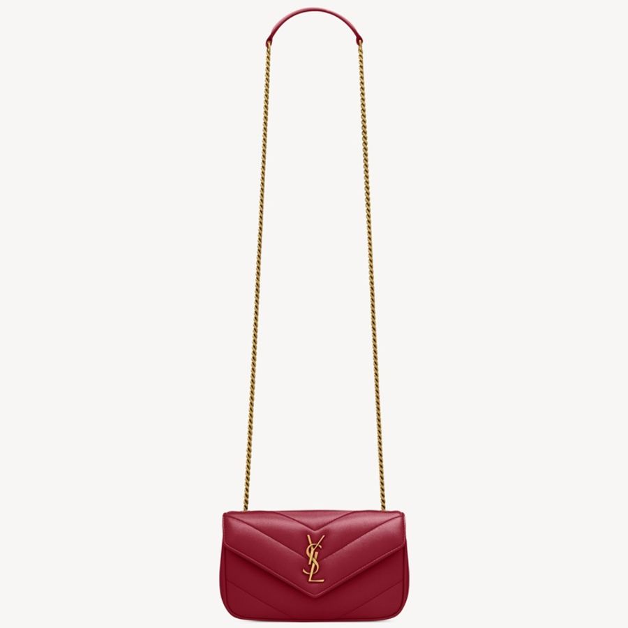 Saint Laurent 女士 LOULOU MINI 單肩包均碼碼MINI、20cm*5cm*12cm-2