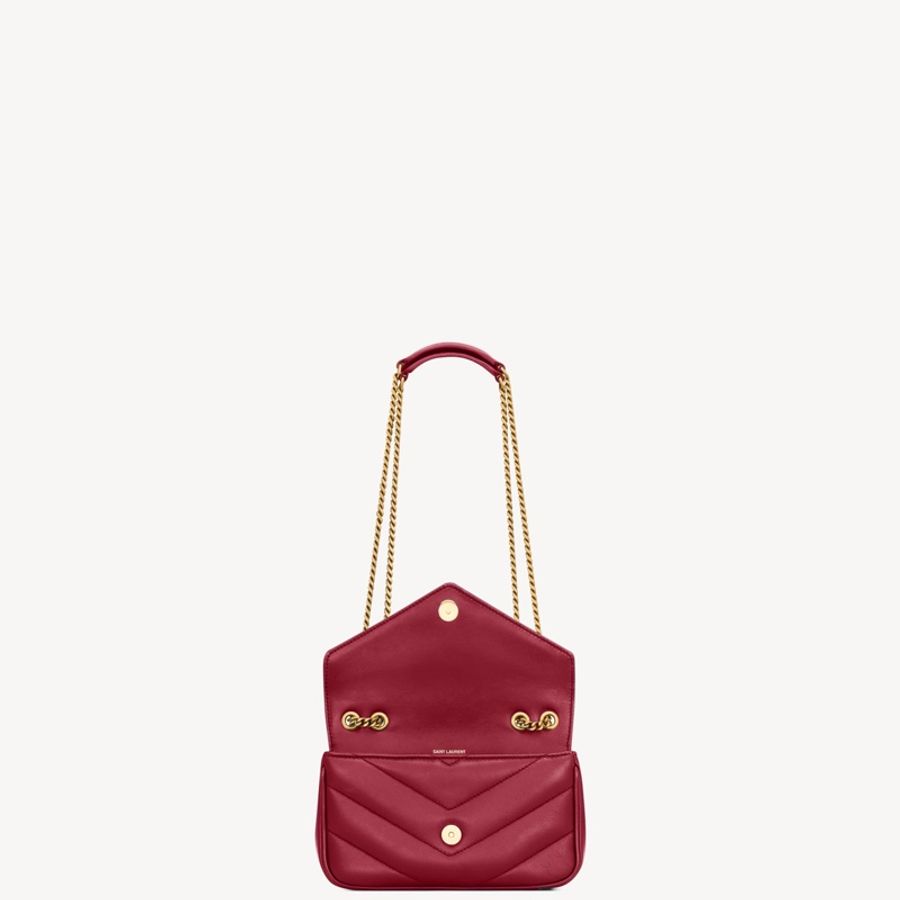 Saint Laurent 女士 LOULOU MINI 單肩包均碼碼MINI、20cm*5cm*12cm-3
