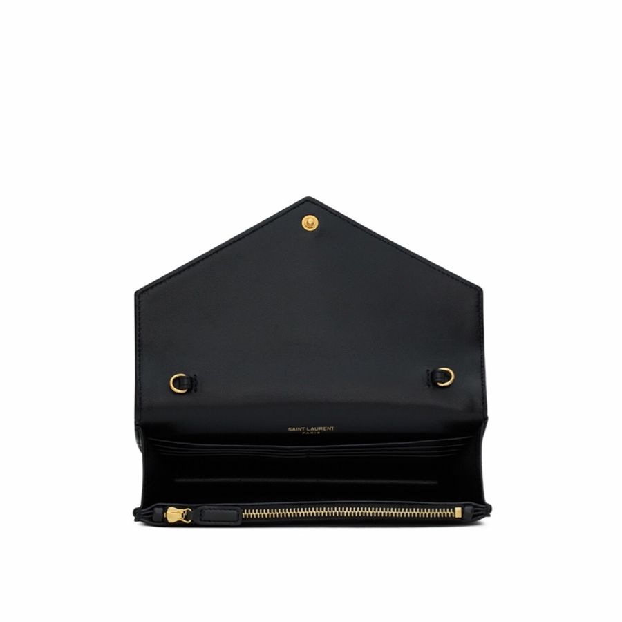 Saint Laurent 女士 CASSANDRE 信封鏈條錢包均碼碼19cm*3.5cm*12.5cm-2