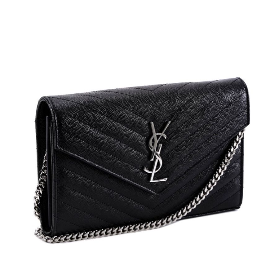 Saint Laurent 女士 CASSANDRE徽標鏈條單肩包均碼碼常規、22.5cm*4cm*14cm-2