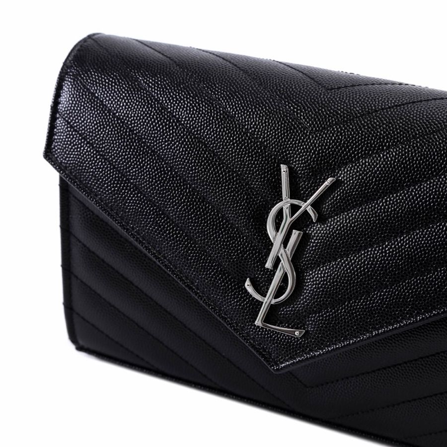 Saint Laurent 女士 CASSANDRE徽標鏈條單肩包均碼碼常規、22.5cm*4cm*14cm-3
