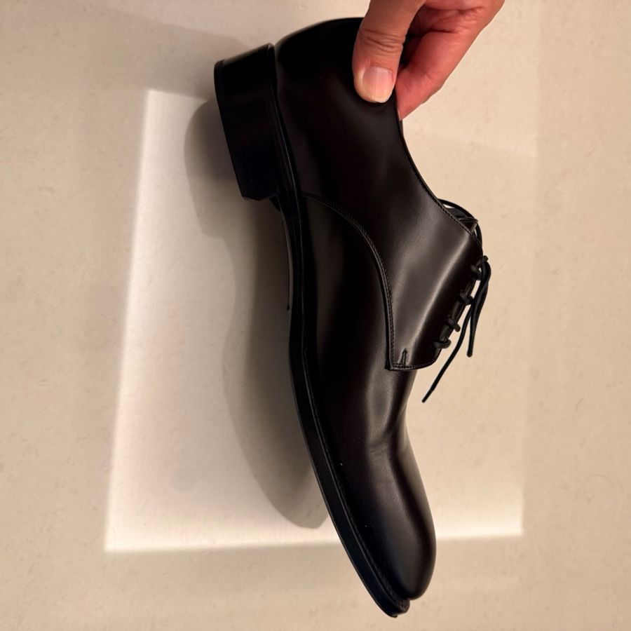 YSL Saint Laurent 男士小牛皮皮鞋-8