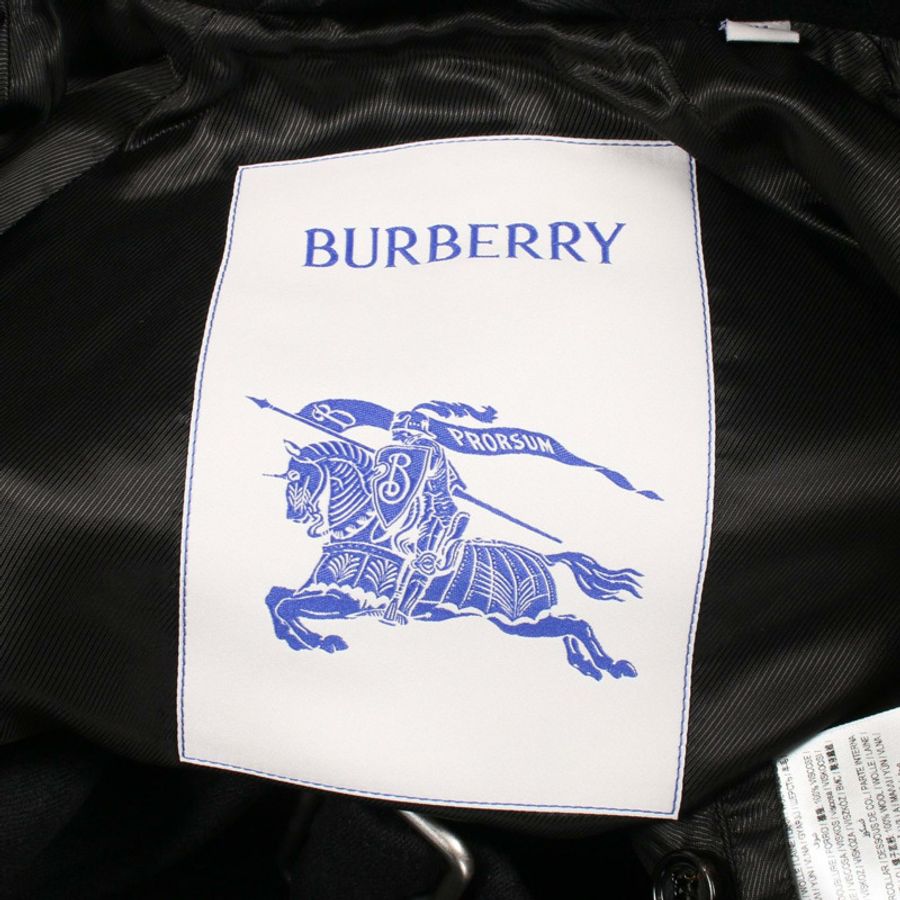 博柏利 (BURBERRY) 其他羊毛大衣 黑色 二手 男款-2