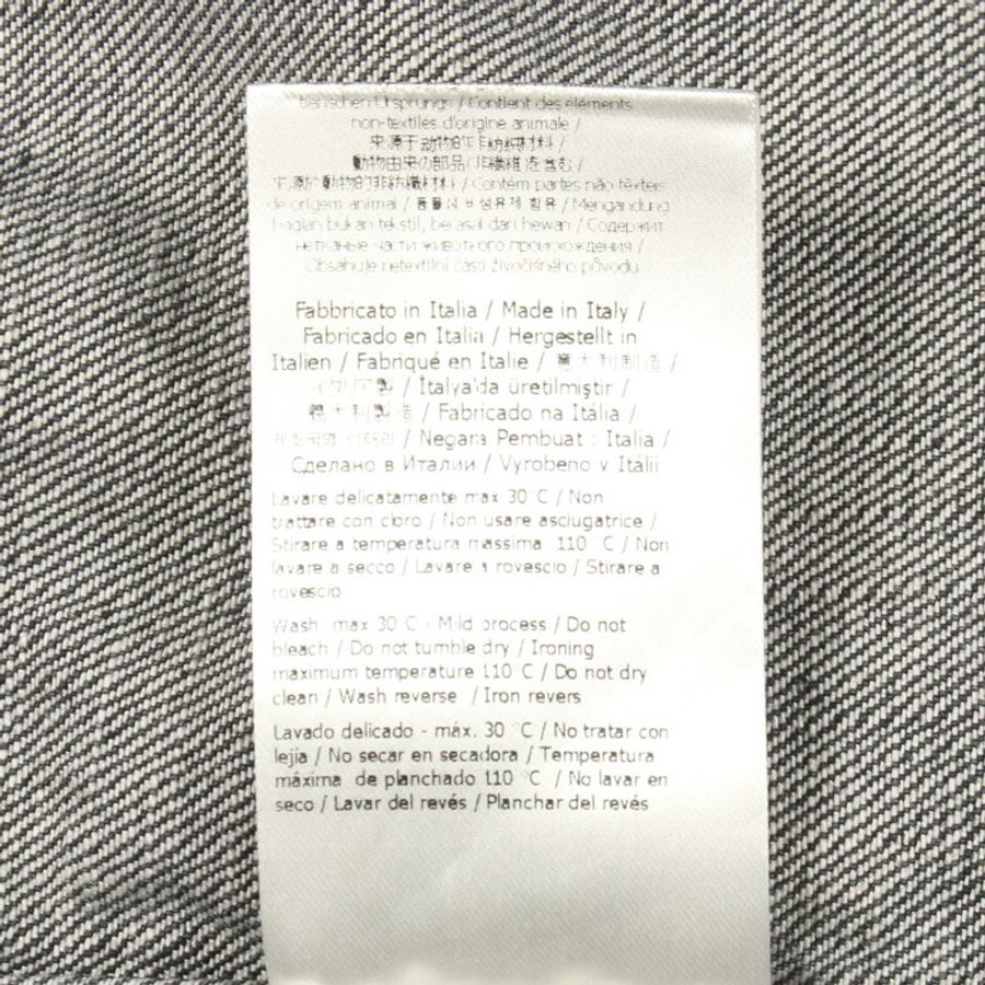 FENDI 牛仔外套 #40 短袖襯衫 FLF725 棉質灰色 二手 女款-5