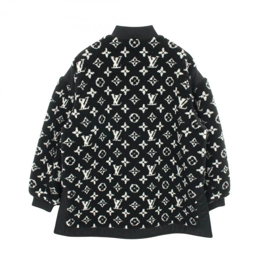 路易威登 Monogram Teddy Blouson RW241WW GP1 FQJA12 羊毛黑 #40 二手女款-1