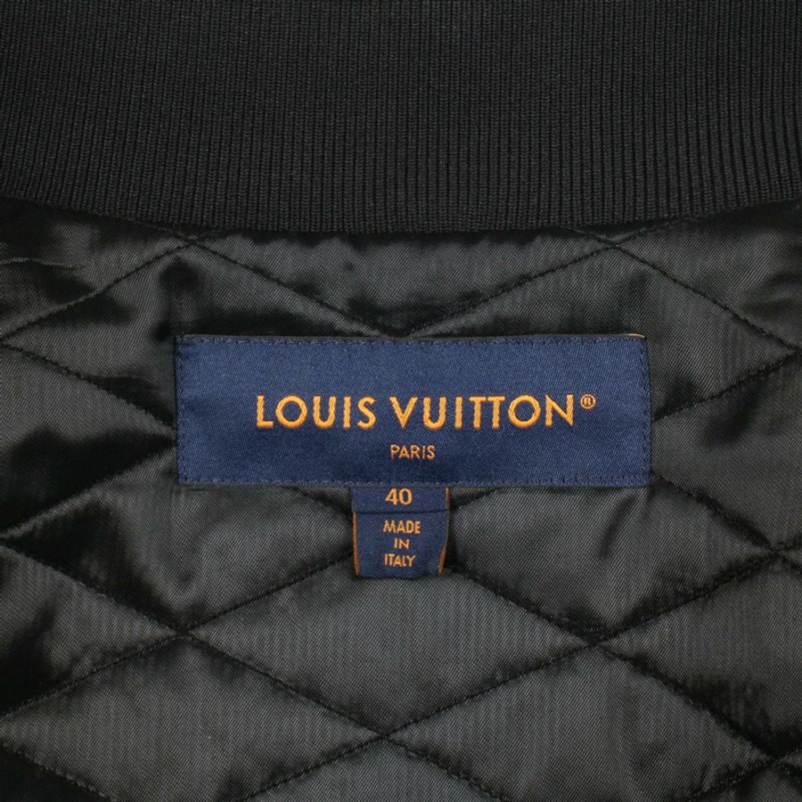 路易威登 Monogram Teddy Blouson RW241WW GP1 FQJA12 羊毛黑 #40 二手女款-2