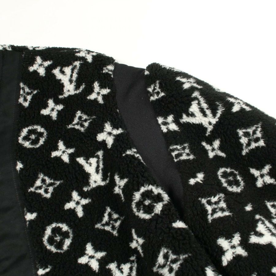 路易威登 Monogram Teddy Blouson RW241WW GP1 FQJA12 羊毛黑 #40 二手女款-5
