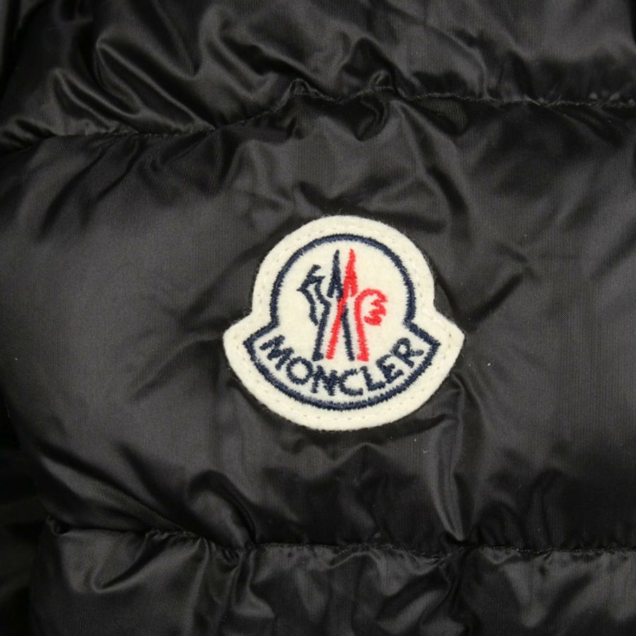MONCLER HERMINE 羽絨外套 #00 連帽外套 尼龍 黑色 二手 女款-4