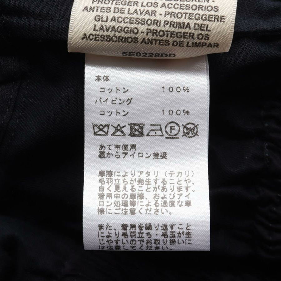 愛馬仕褶襉其他夾克棉質海軍藍二手女裝-4
