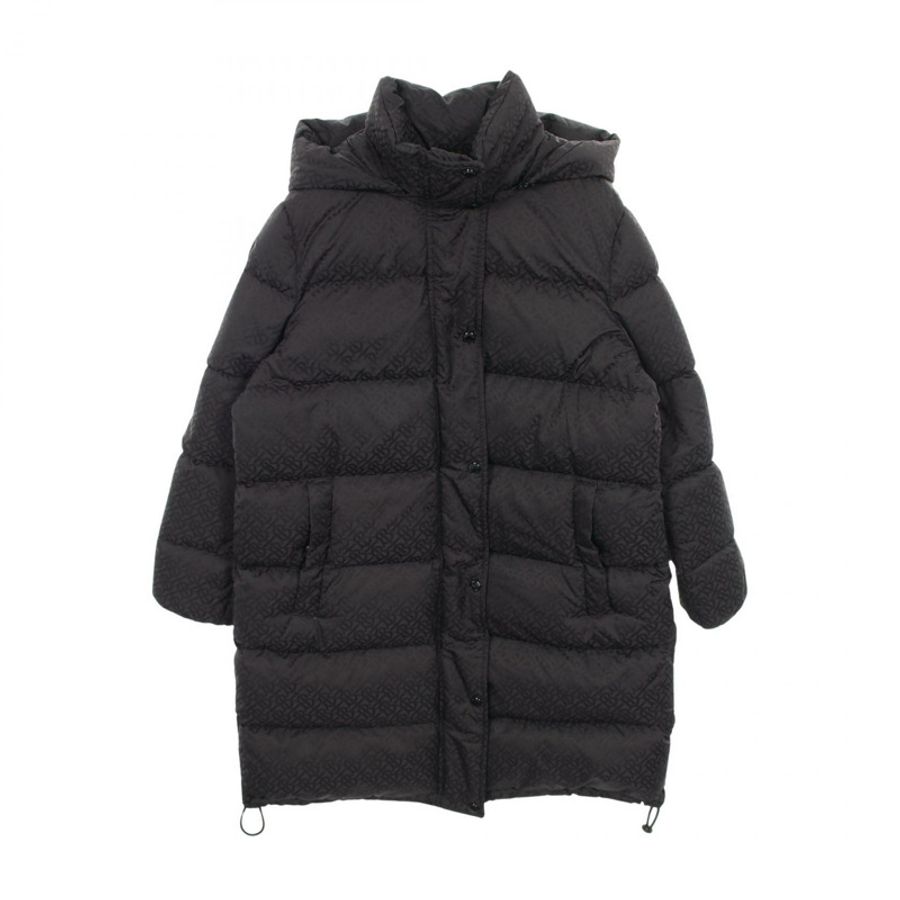 BURBERRY TBMonogram 羽絨外套 8019569 尼龍 黑色 #L 二手 女款-0