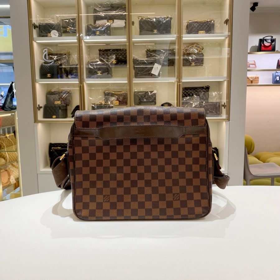 Louis Vuitton路易威登 棕棋盤格 男士郵差包 公文包 尺过32*25*8附件:無-1