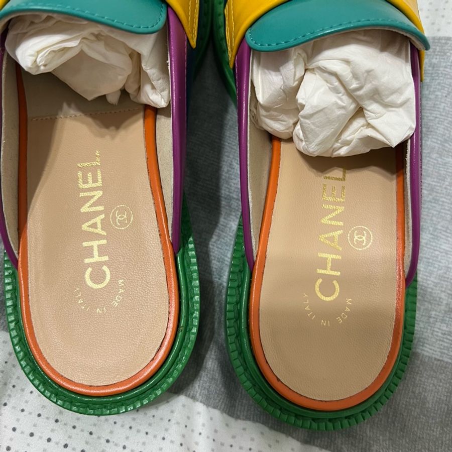 Chanel x Pharrell William聯名 Chanel Mules Pharrell Multi-Color-2