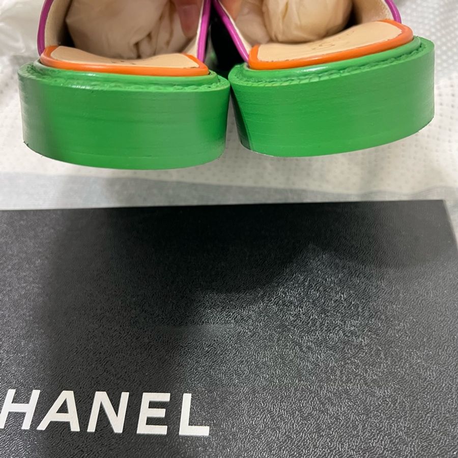 Chanel x Pharrell William聯名 Chanel Mules Pharrell Multi-Color-7