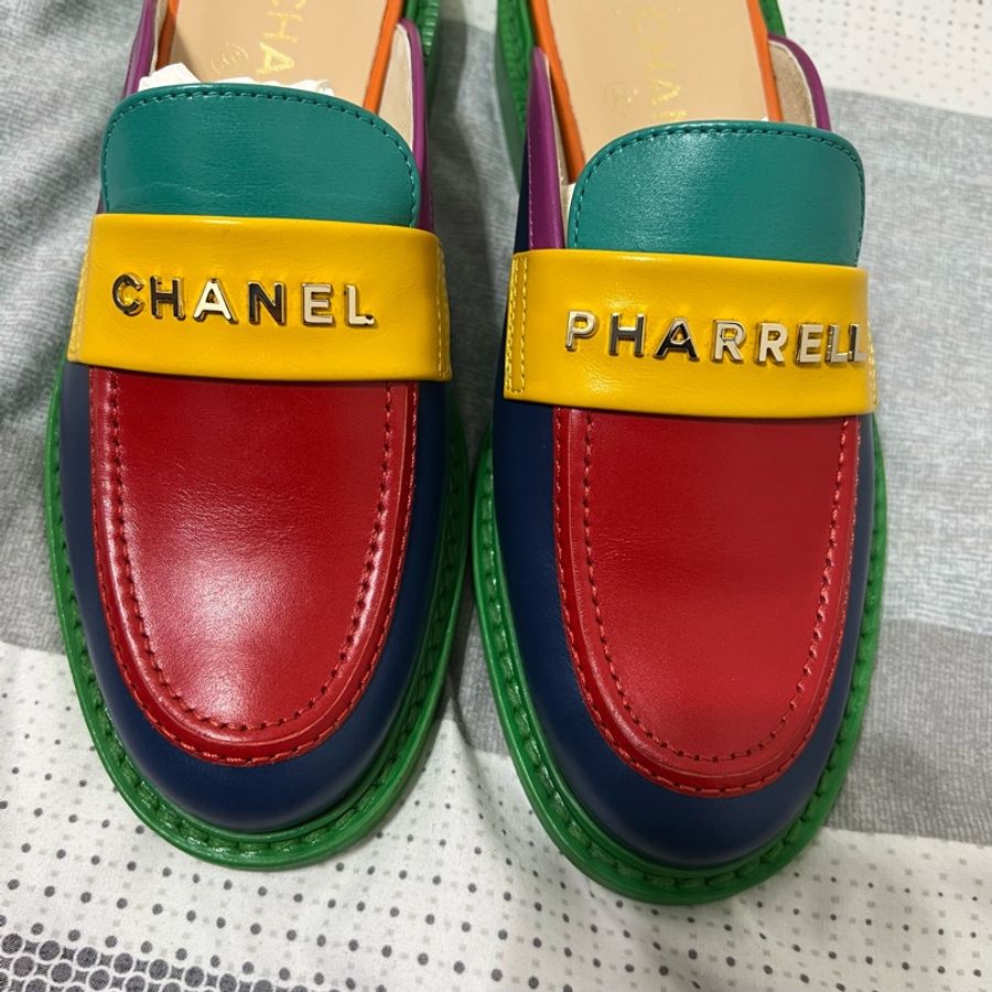 Chanel x Pharrell William聯名 Chanel Mules Pharrell Multi-Color-18