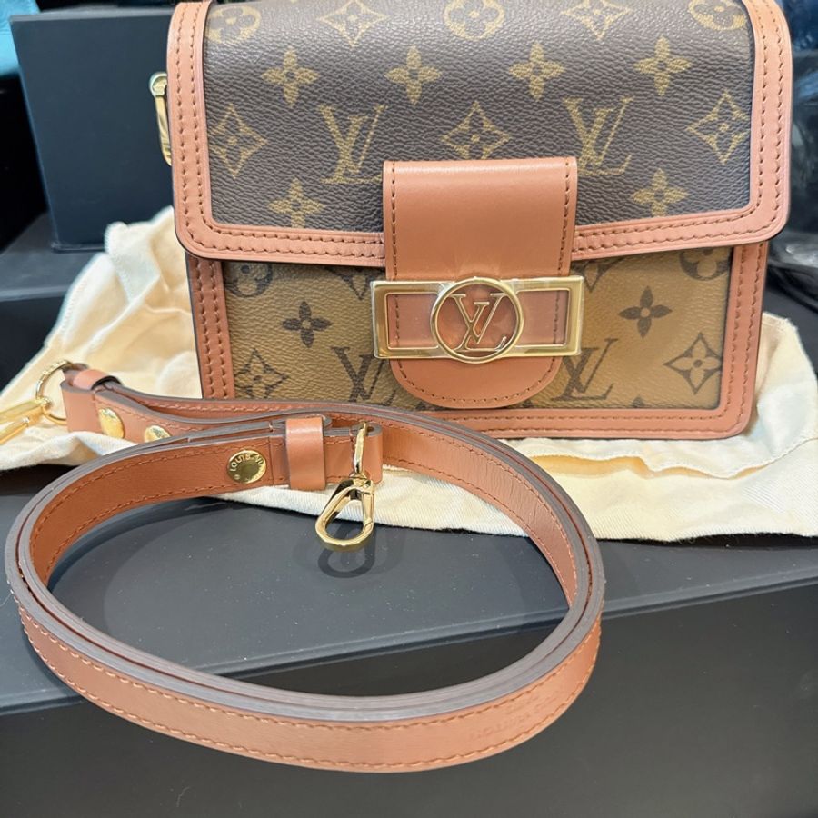 未拆膜✨Louis Vuitton✨Lv達芙尼Dauphine單肩包斜背包芯片款 小號-5