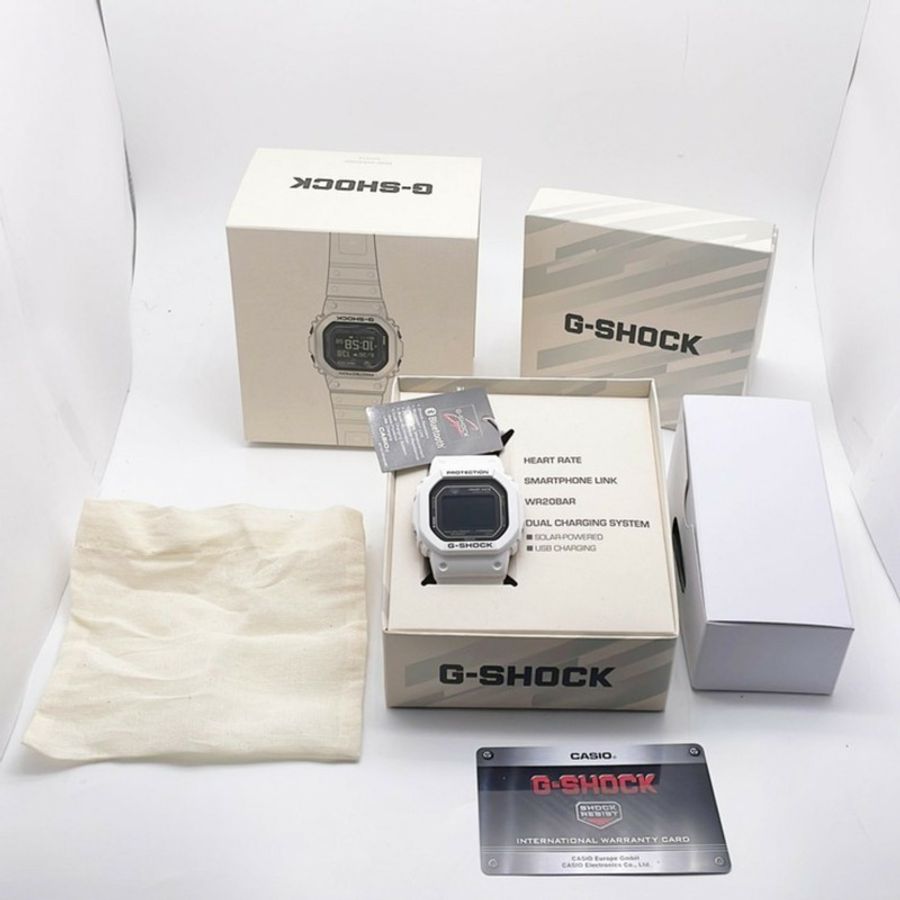 卡西歐 G-SHOCK GSQUAD 5600 系列 DWH56007JR 男士電子錶,黑色/白色配色,樹脂錶殼-2