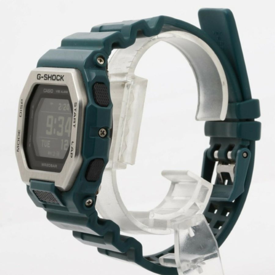 卡西歐 G-SHOCK GLIDE GBX100 系列黑色綠色樹脂/不鏽鋼男士數位手錶-1