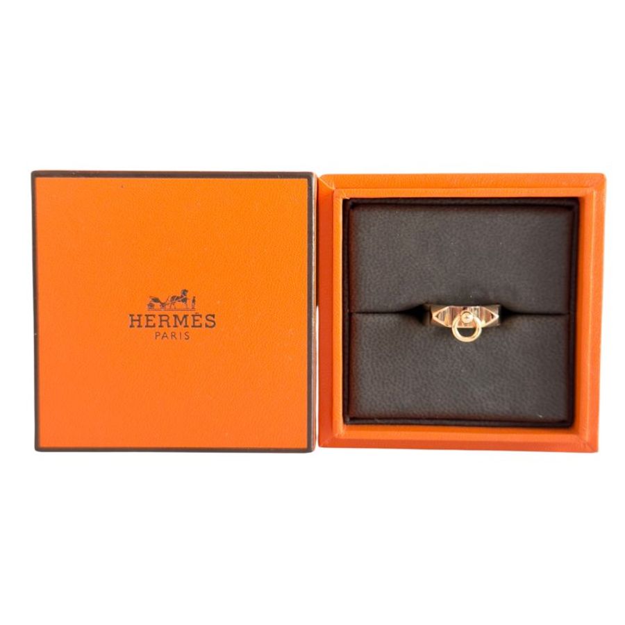 HERMES Collier de chien 18K玫瑰金 戒指-2