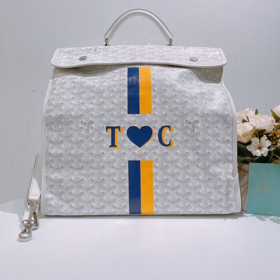 TW4765  Goyard 戈雅 雙肩 背包Sac Saint Leger Backpack Blanc-0
