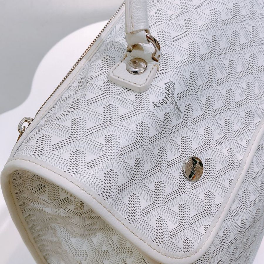 TW4765  Goyard 戈雅 雙肩 背包Sac Saint Leger Backpack Blanc-8